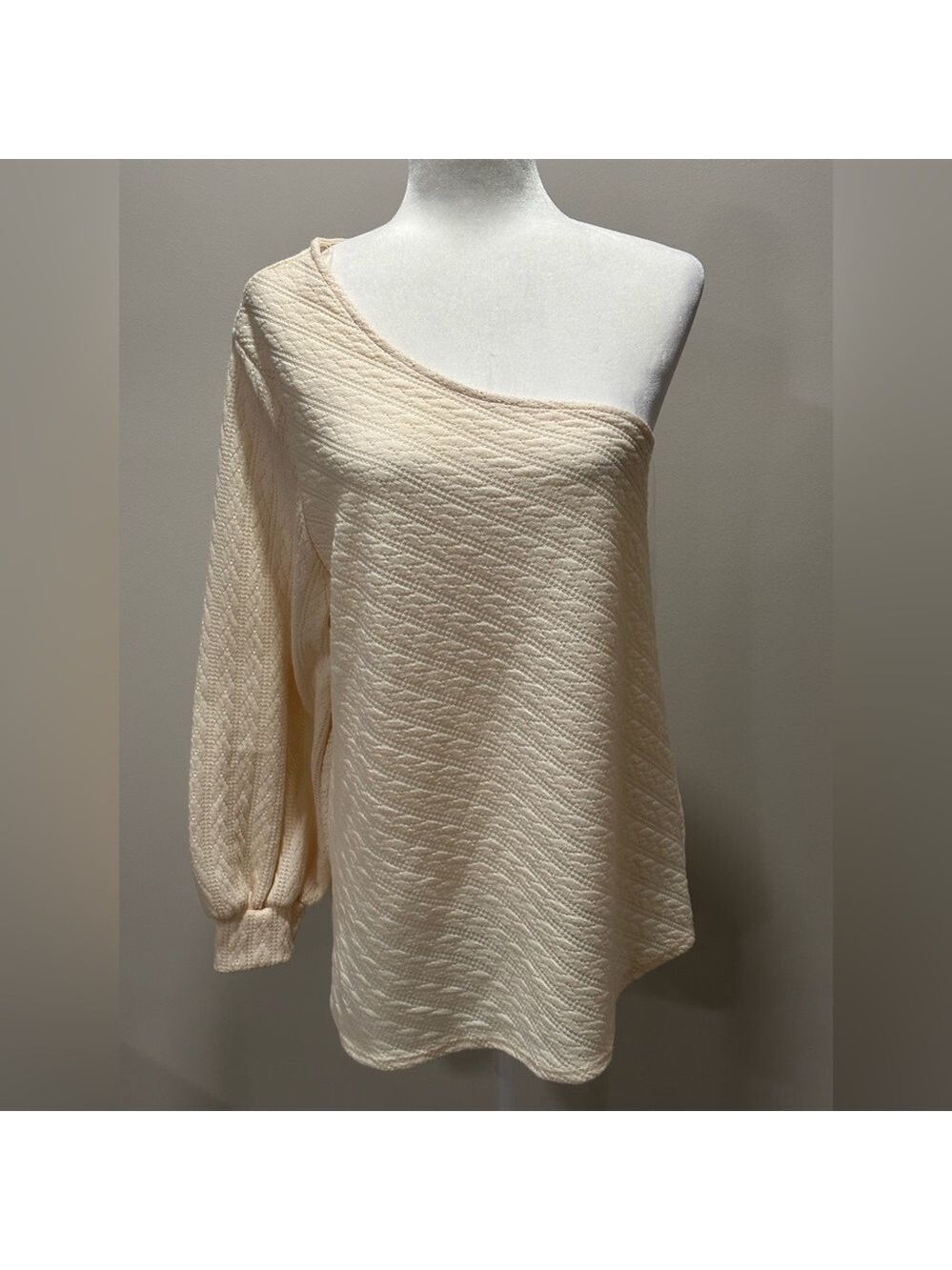 Perfectly Priscilla Women’s Ivory “Feeling Frisky” Top Size 14/16